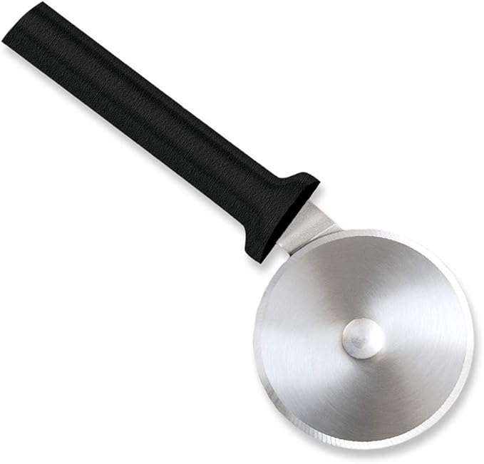Rada Cutlery Pizza Cutter (W221), 3" Stainless Steel Wheel, Black Handle, Pack of 2