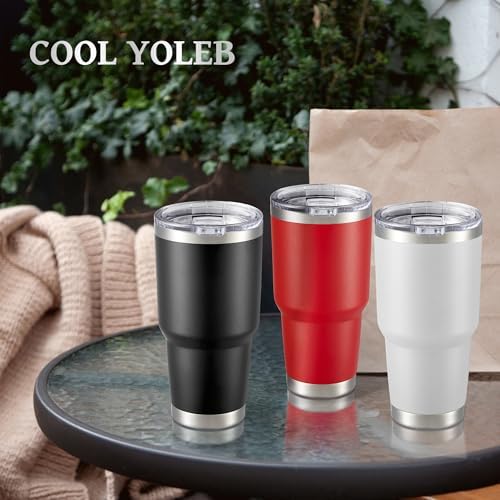 30 oz Tumbler with Lid Stainless Steel Tumblers Bulk, 8 Pack