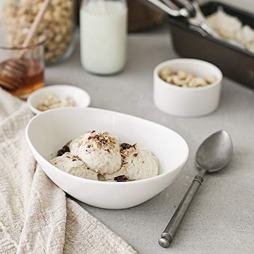 DOWAN 7" Small Serving Bowls Set of 6, 15 OZ Oval Serving Dishes