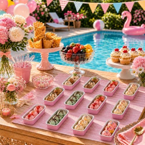 NPLUX Halloween Baking Pan, 6.8oz 100 Pack Pink for Gifts