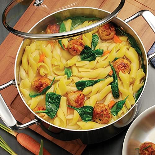 Tramontina Boston Tri-Ply Clad Stainless Steel 5-Quart Dutch Oven Pot