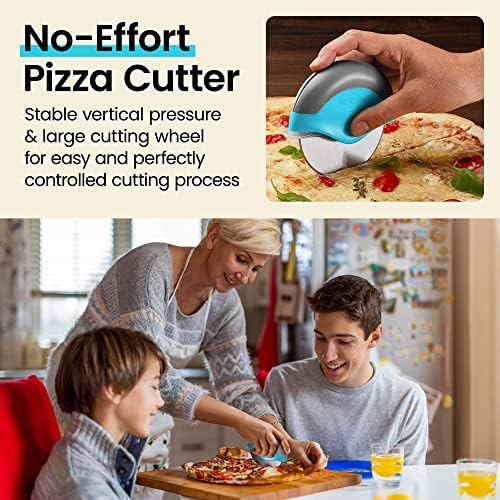 Kitchy Pizza Cutter Wheel, Sharp Blade, Easy to Clean, Non-Slip Handle