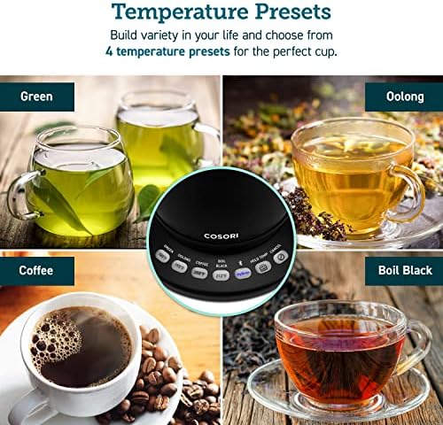 Cosori Smart Gooseneck Electric Kettle, App & Temperature Control, 0.8L