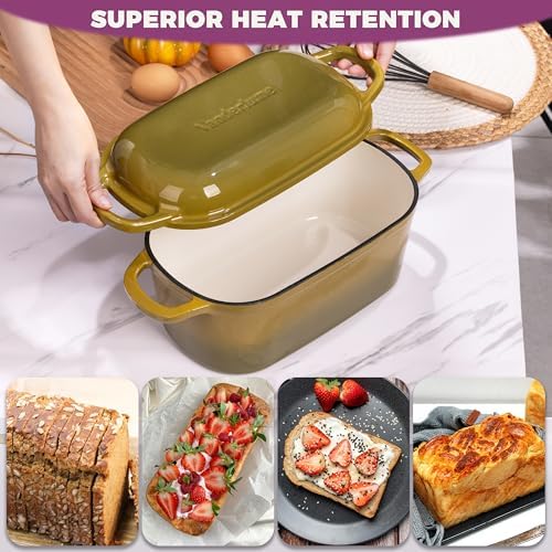 4.6-Quart Oval Dutch Oven for Bread Baking