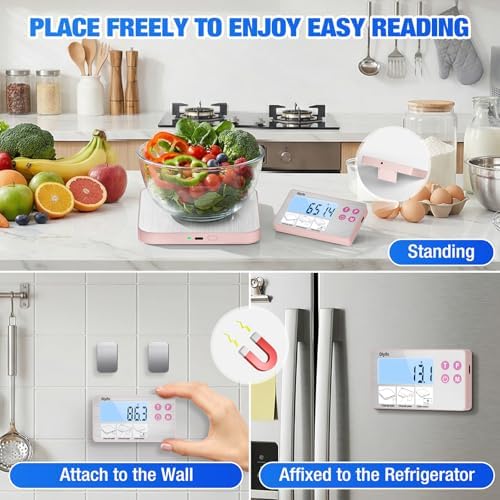 33lb Rechargeable Kitchen Scale, Diyife 304 Stainless Steel Food Scale