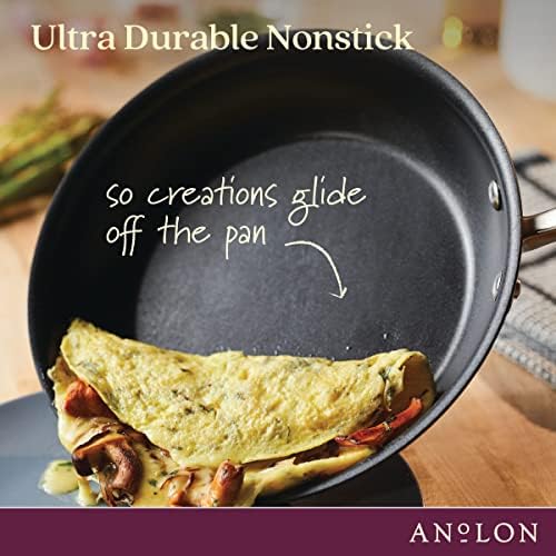 Anolon Advanced Home Hard-Anodized Nonstick Stockpot with Lid, 10 Qt