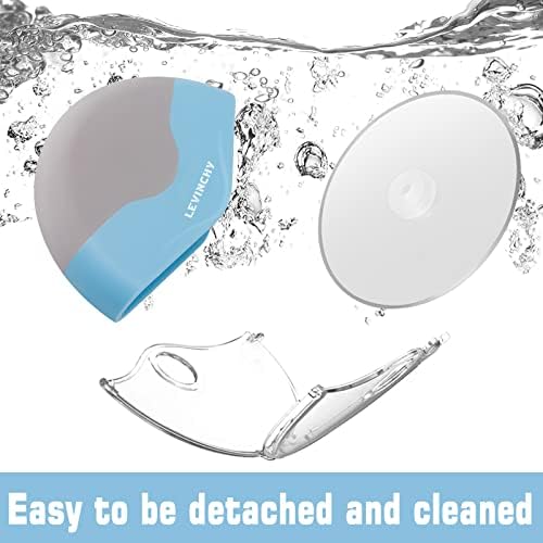 Pizza Cutter Wheel, Detachable Blade Easy to Clean, Ergonomic Pizza Slicer Cutter with Protective Blade Cover, Large Size, Blue