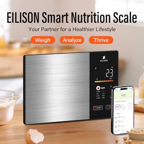 EILISON Smart Kitchen Scale,TFT Display Food Scale,Nutrition Calculator