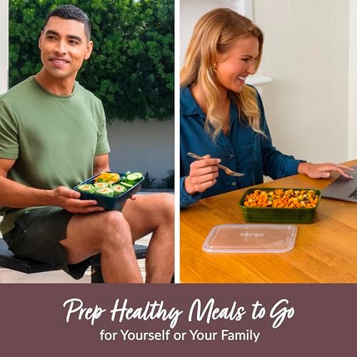 Bentgo Prep Meal Prep Kit, 1, 2 & 3-Compartment Containers, 60 Piece Set