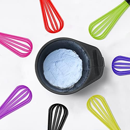 12 Pcs Hair Color Mini Whisk for Hair Dye Color Mixing Plastic Mixer Set
