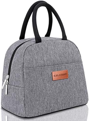 BALORAY Lunch Bag for Women Men Adult Lunch Box (Grey), M