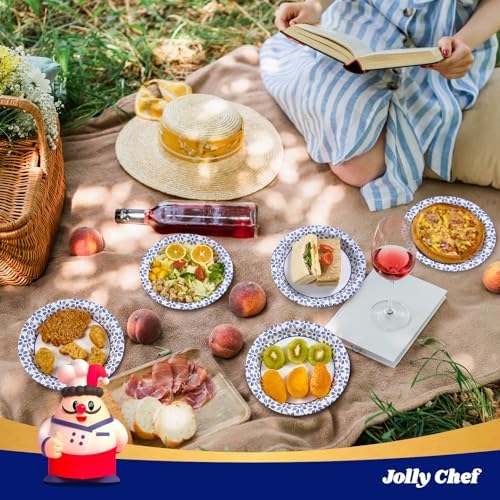 JOLLY CHEF 8.37 inch Disposable Paper Plates 280 Count