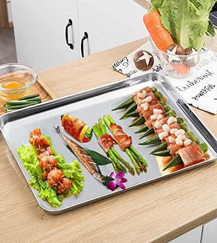 P&P CHEF Stainless Steel Baking Sheet with Rack Set for Cookie, 19.6 Inch