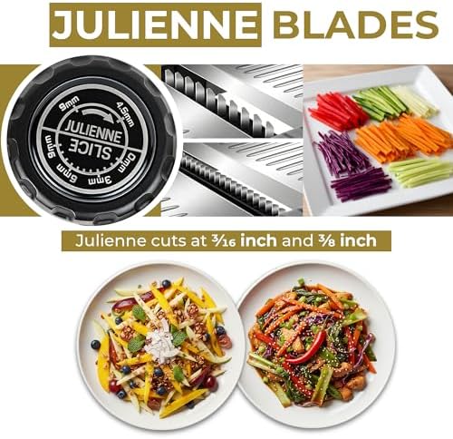 Gramercy Mandoline Food Slicer With 12 Slice Settings, LITE Edition