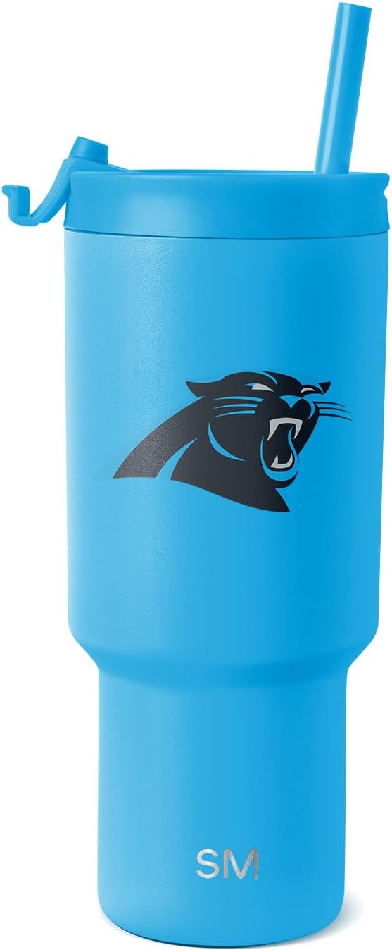 Simple Modern Officially Licensed NFL 30oz Tumbler with Flip Lid and Straws | Football Insulated Stainless Steel Cup | Gifts for Men Women | Trek Collection