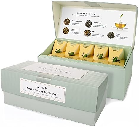 Tea Forte Tea Sampler, 20 Pyramid Infuser Bags, Premium Tea Gift Set