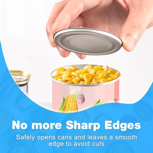 Electric Can Opener, Food Safe Automatic Can Opener with Smooth Edge, Open Your Cans with A Simple Press of Button, Can Opener Electric Kitchen Gifts for Seniors and Arthritis