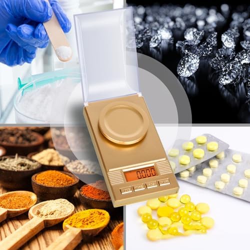 Fuzion Digital Milligram Scale 50g/0.001g, Powder Scale 6-in-1 Kit