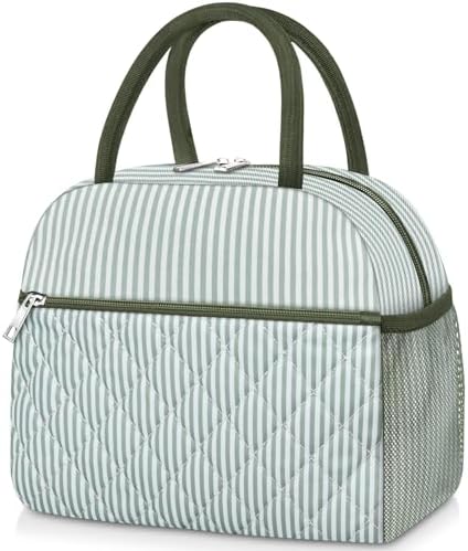 Coobiiya Lunch Box Lunch Bag for Women Men,Reusable Cute Lunch Pail bag,Leakproof,Insulated LunchBox Tote Compact 10L, Cooler Lunch Container for Work Travel Office
