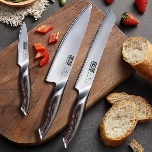 HOSHANHO 12PCS Knife Set with Block, Ultra Sharp Japanese Kitchen Knife Set