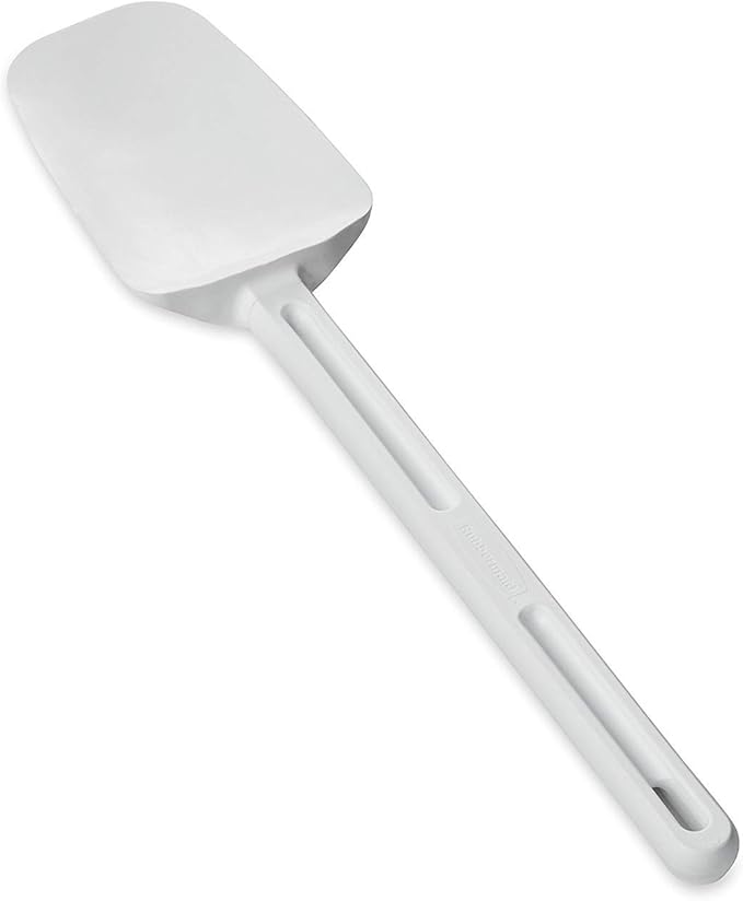 Rubbermaid Commercial Spoon-Shaped Spatula, 13 1/2 in, White - Includes one each.