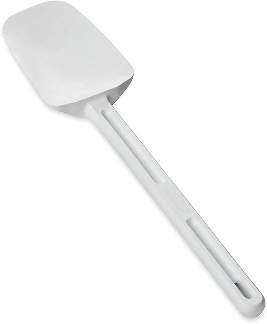 Rubbermaid Commercial Spoon-Shaped Spatula, 13 1/2 in, White - Includes one each.