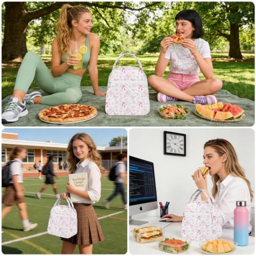 Paquesta Lunch Bag Women Stylish Quilted Lunch Boxes for Adult