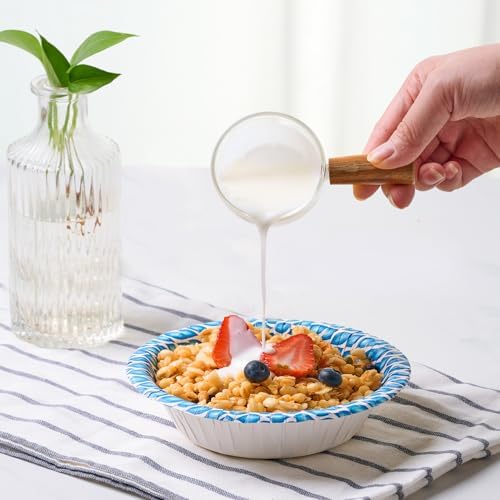 MUCHII 180 Count Paper Bowls 16 oz, Printed Soak Proof Disposable Bowls Bulk for Breakfast, Lunch, and Dinner Meals