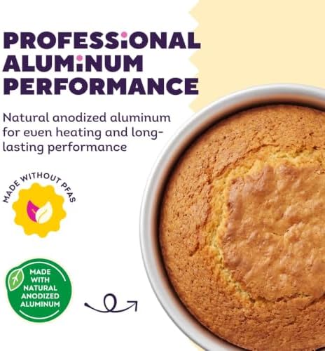 Wilton Aluminum Round Cake Pan, Made Without PFAS, 4 x 2 in.