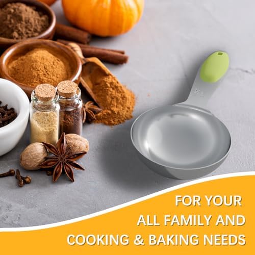 2PCS 1Tbsp(15ml, 1/2oz) Measuring Spoon, Stainless Steel Measure Scoop