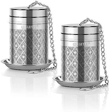 Tea Infusers for Loose Tea, 18/8 Stainless Steel Tea Strainer Set, Extra Fine Mesh Tea Steeper for Brew Tea, Spices & Seasoning