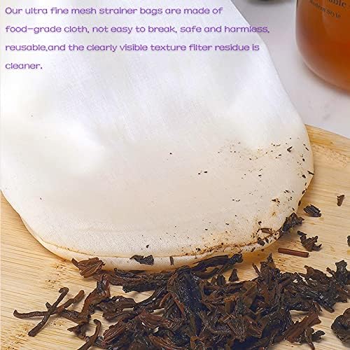 WMKGG Ultra Fine Mesh Strainer Bags, Reusable Filter Bags