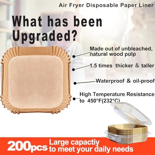 Air Fryer Liners Disposable for Instant Pot Vortex Plus 6QT XL Air Fryer