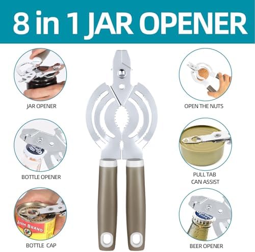 Multi Jar Opener, Bottle Opener for Seniors with Arthritis