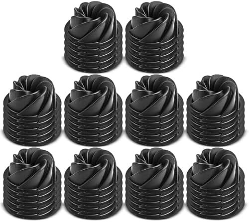 O'Creme Bakeable Plastic Mini Swirl Cake Pan, Baking Pan With Non-Stick Silicone, Reusable nonstick baking molds, Durable, Lightweight, Easy Storage for Baking and Much More - 50 QTY Pack