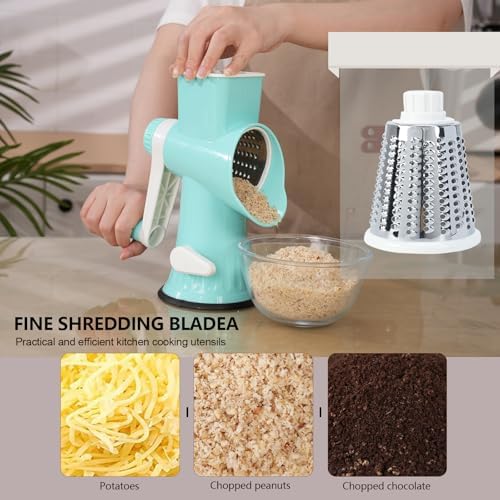 Rotary Cheese Grater with Handle-Versatile Cheese Grater
