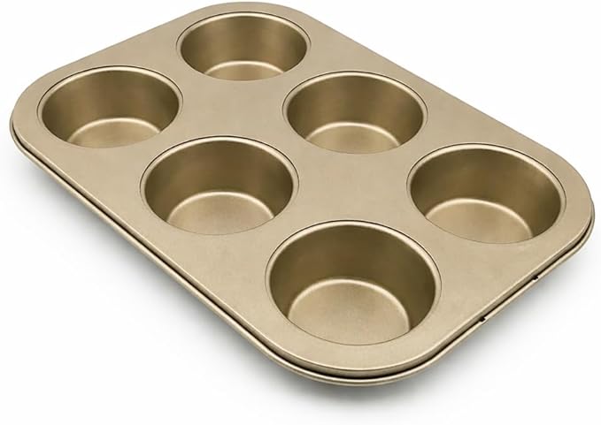 6 Cups Carbon Steel Nonstick Bakeware Muffin Pan