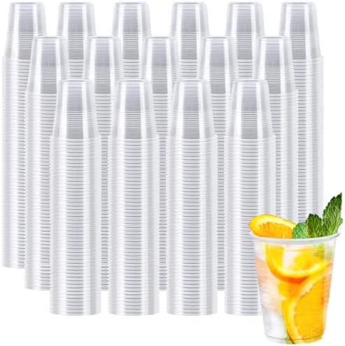 BYSNOW 1500 Pack 5 oz Clear Plastic Cups, Small Disposable Bathroom Cups