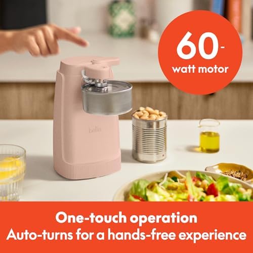 bella Electric Can Opener, Automatic One-Touch, Blossom