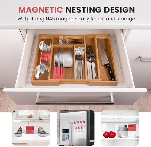 Magnetic Measuring Cups and Spoons Set-Heavy Duty 304 Stainless Steel