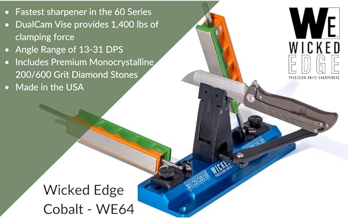 Wicked Edge WE64 Cobalt Precision Knife Sharpener