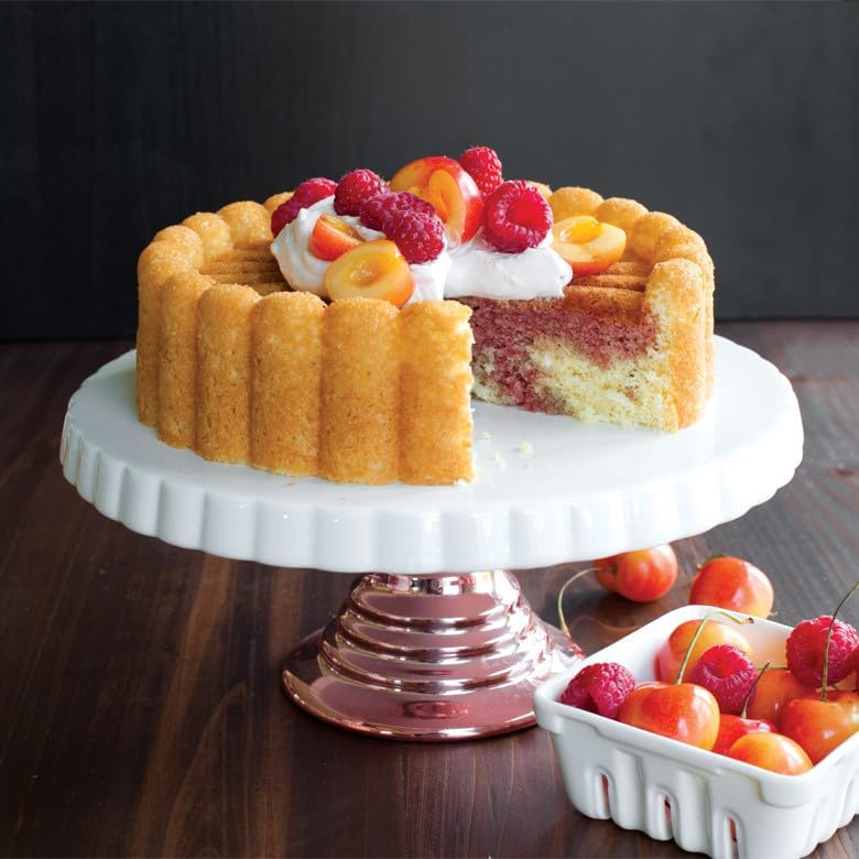Nordic Ware Charlotte Cake Pan, 6-Cup/1.4 Liters, Toffee