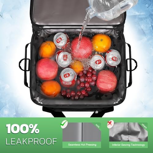 MIYCOO Cooler Bag with Expandable Double Deck, 60 Can Leakproof Cooler