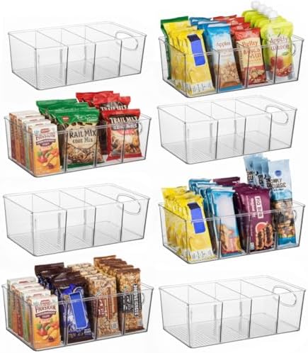 ClearSpace Pantry Organizers and Storage and Cabinet Organizer, 8 Pack
