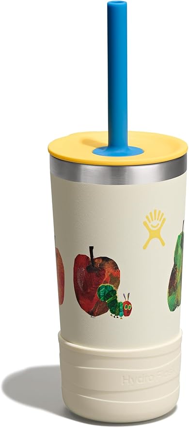Hydro Flask Kids 12 Oz Tumbler with Lid and Straw for School - Insulated Stainless Steel World of Eric Carle™ Fruit