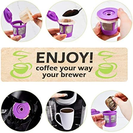 CAPMESSO Disposable Coffee Paper Filters for Keurig Reusable K Cup, 300ct