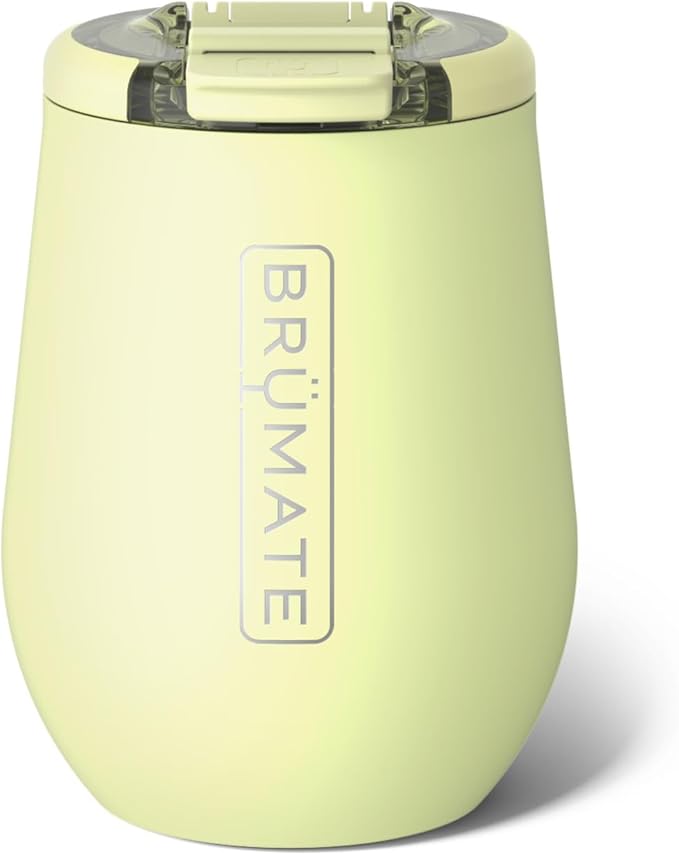 BrüMate Uncork'd 14oz 100% Leakproof Insulated Wine Tumbler | Locking Lid | Insulated Stainless Steel Wine Glass | Perfect For Travel & Outdoors | BPA-Free (Prickly Pear)