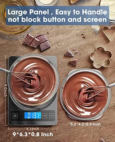 Nicewell 22lb Kitchen Food Scale Grams and Ounces for Cooking Baking