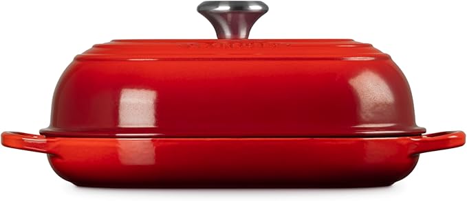 Le Creuset Enameled Cast Iron Signature Oval Bread Oven, 11.5 inch, Cerise