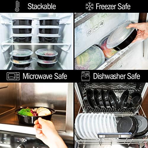 Igluu Meal Prep Containers Reusable (10 Pack) 1 Compartment – 28oz
